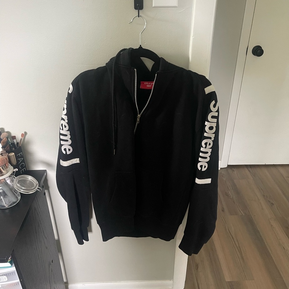 Supreme Black Bomber Varsity Jacket